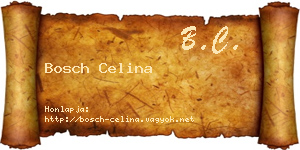 Bosch Celina névjegykártya